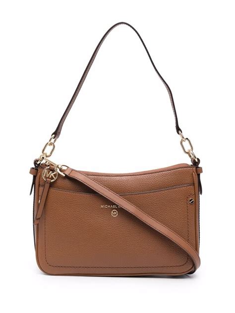 jet set leather shoulder bag.